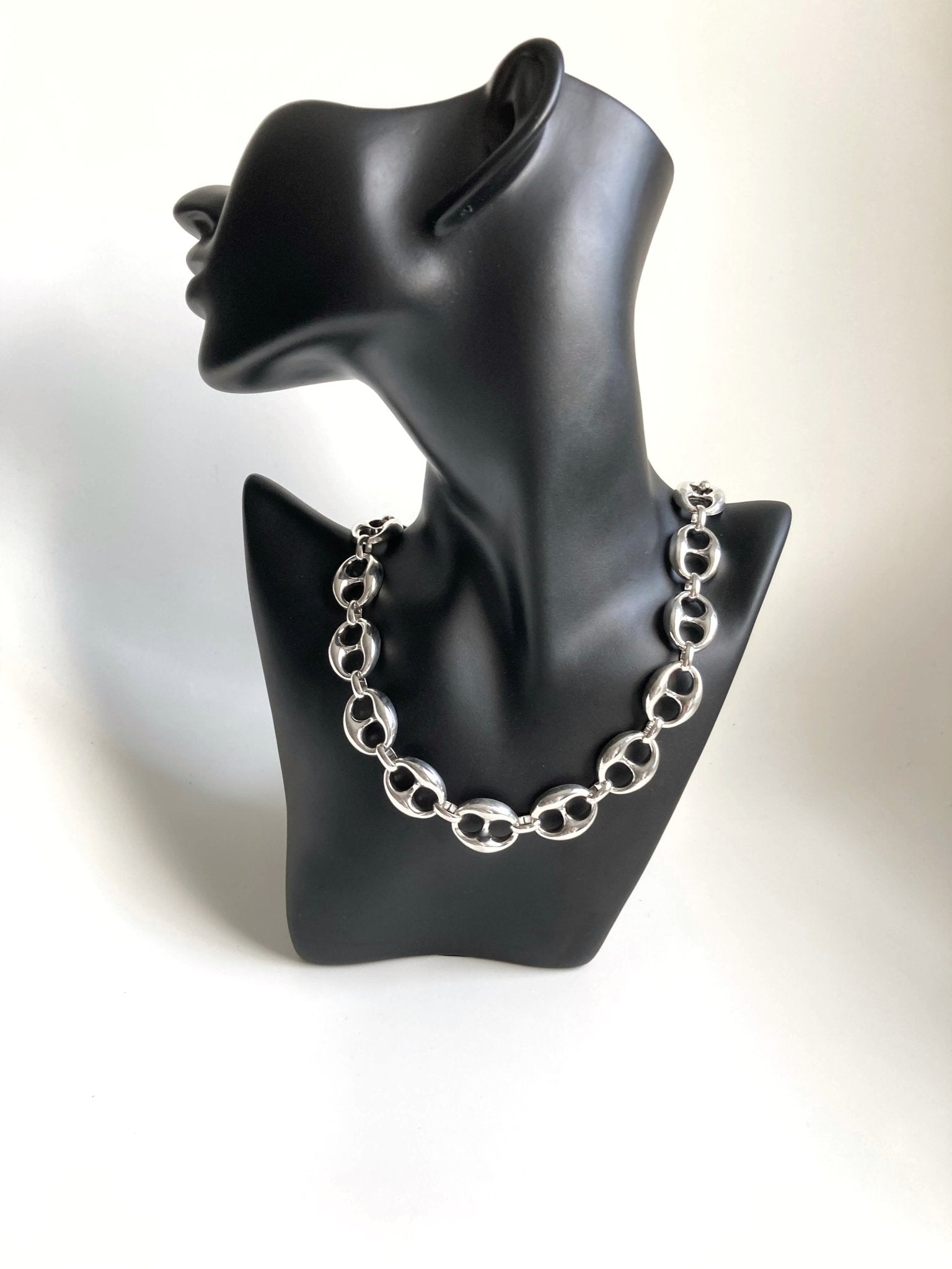 Collier Windsor – Chaîne épaisse argentée | Bijou femme élégant - Karl & kate