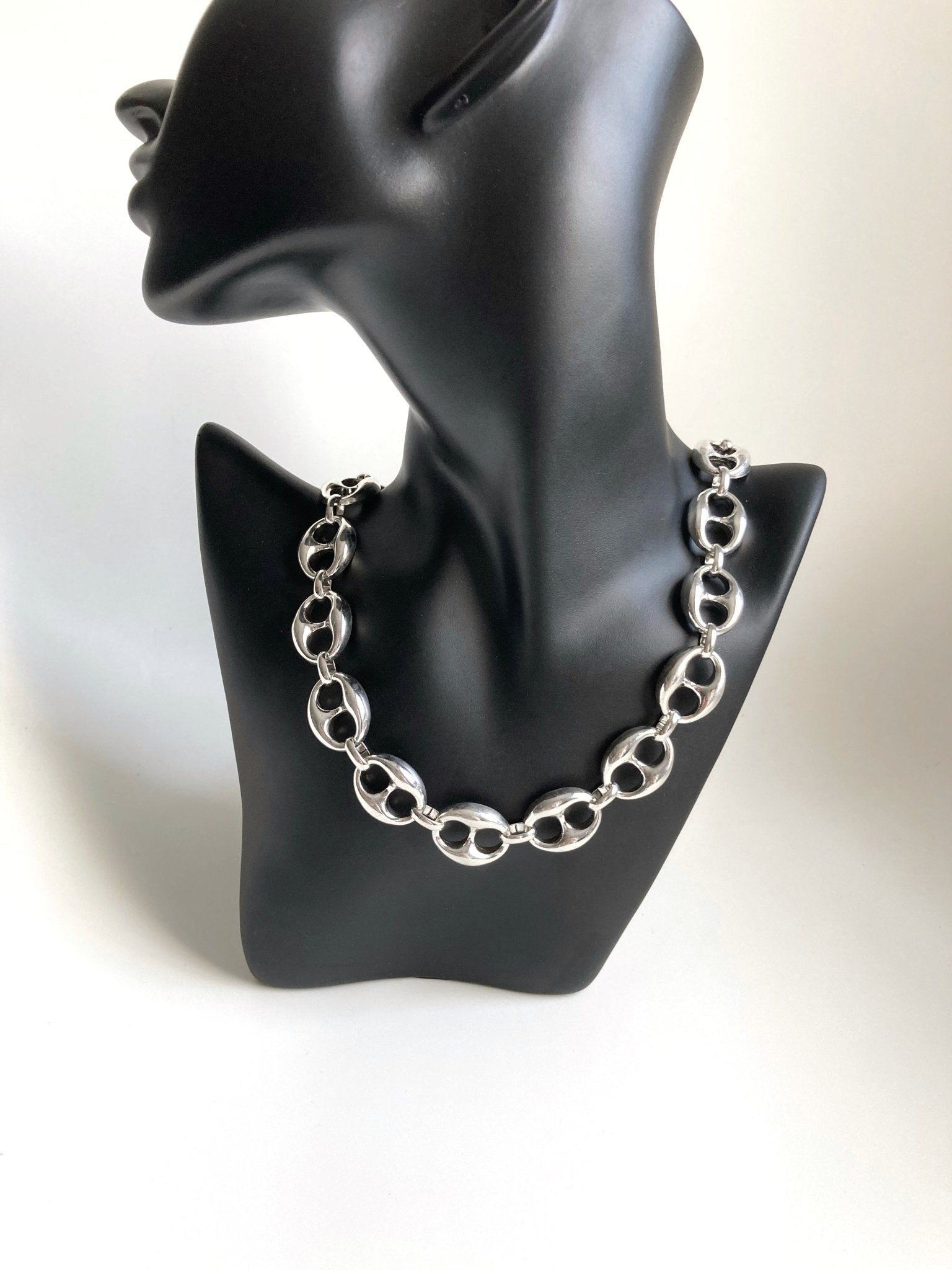 Collier Windsor – Chaîne épaisse argentée | Bijou femme élégant - Karl & kate