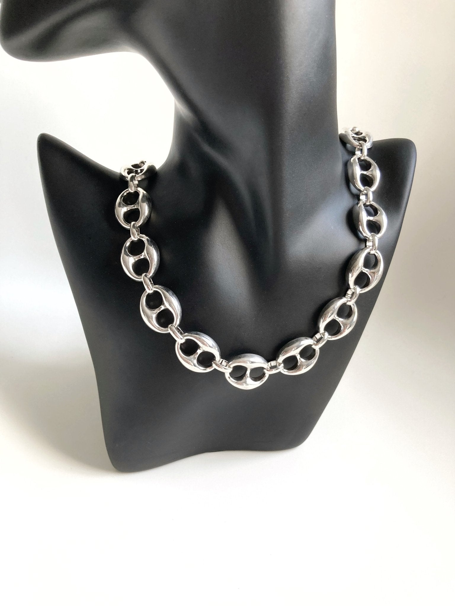 Collier Windsor – Chaîne épaisse argentée | Bijou femme élégant - Karl & kate