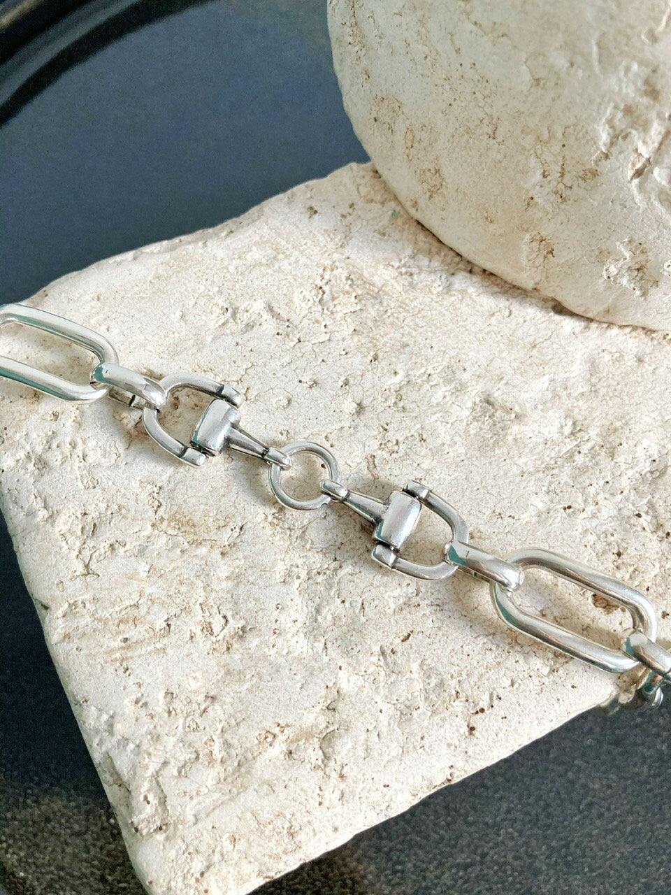 Antique Silver bracelet, Silver Wrap Bracelet, Link Silver Bracelet, Chunky Silver Bracelet, gift for her, Charm bracelet