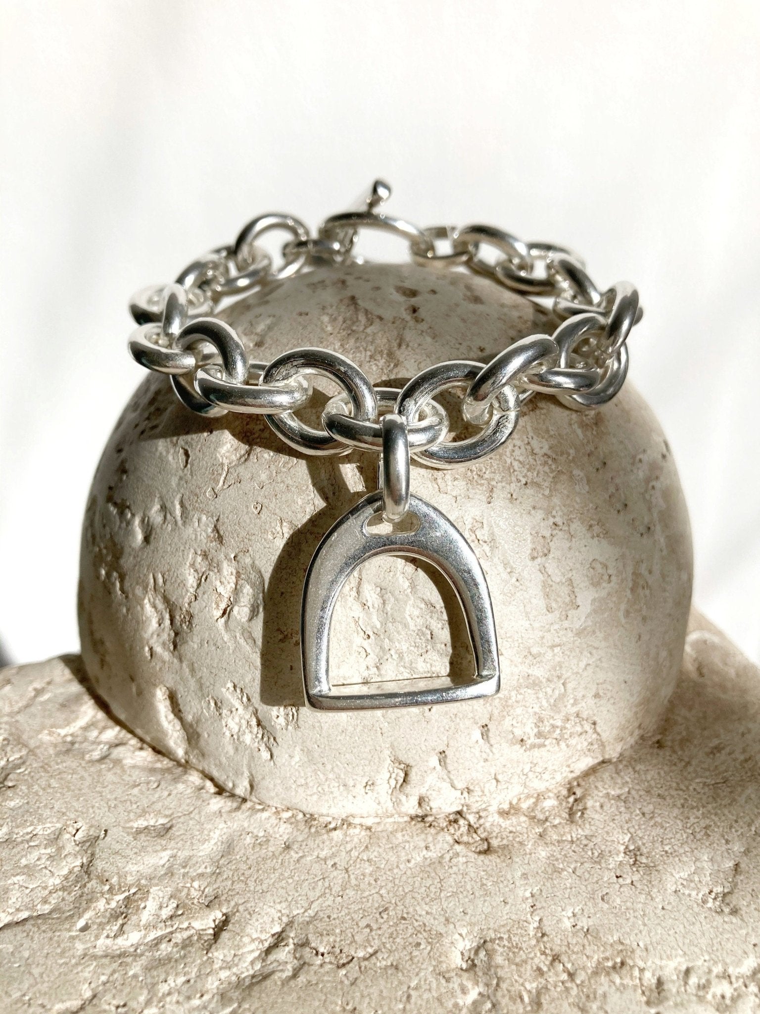 The Milan Bracelet – Chunky Silver Statement Chain | Bold Equestrian - Inspired Luxury Gift for Her - Karl & kate