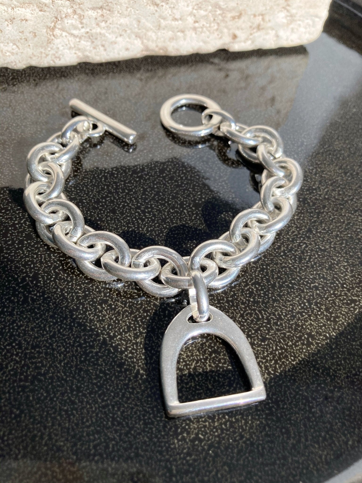 The Milan Bracelet – Chunky Silver Statement Chain | Bold Equestrian - Inspired Luxury Gift for Her - Karl & kate