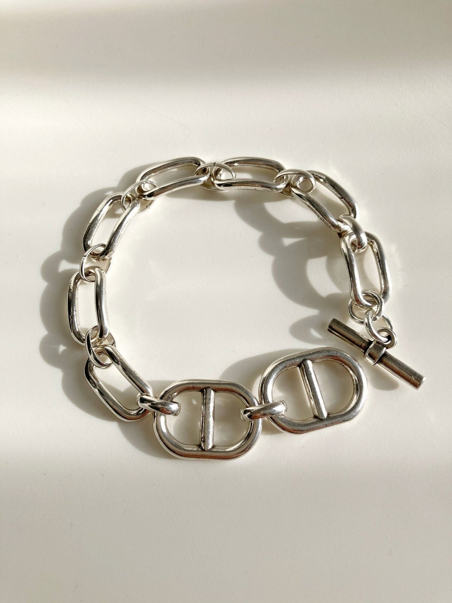 The Palermo Bracelet – Chunky Silver Wrap Bracelet | Elegant Link Statement Jewelry, Gift for Her - Karl & kate