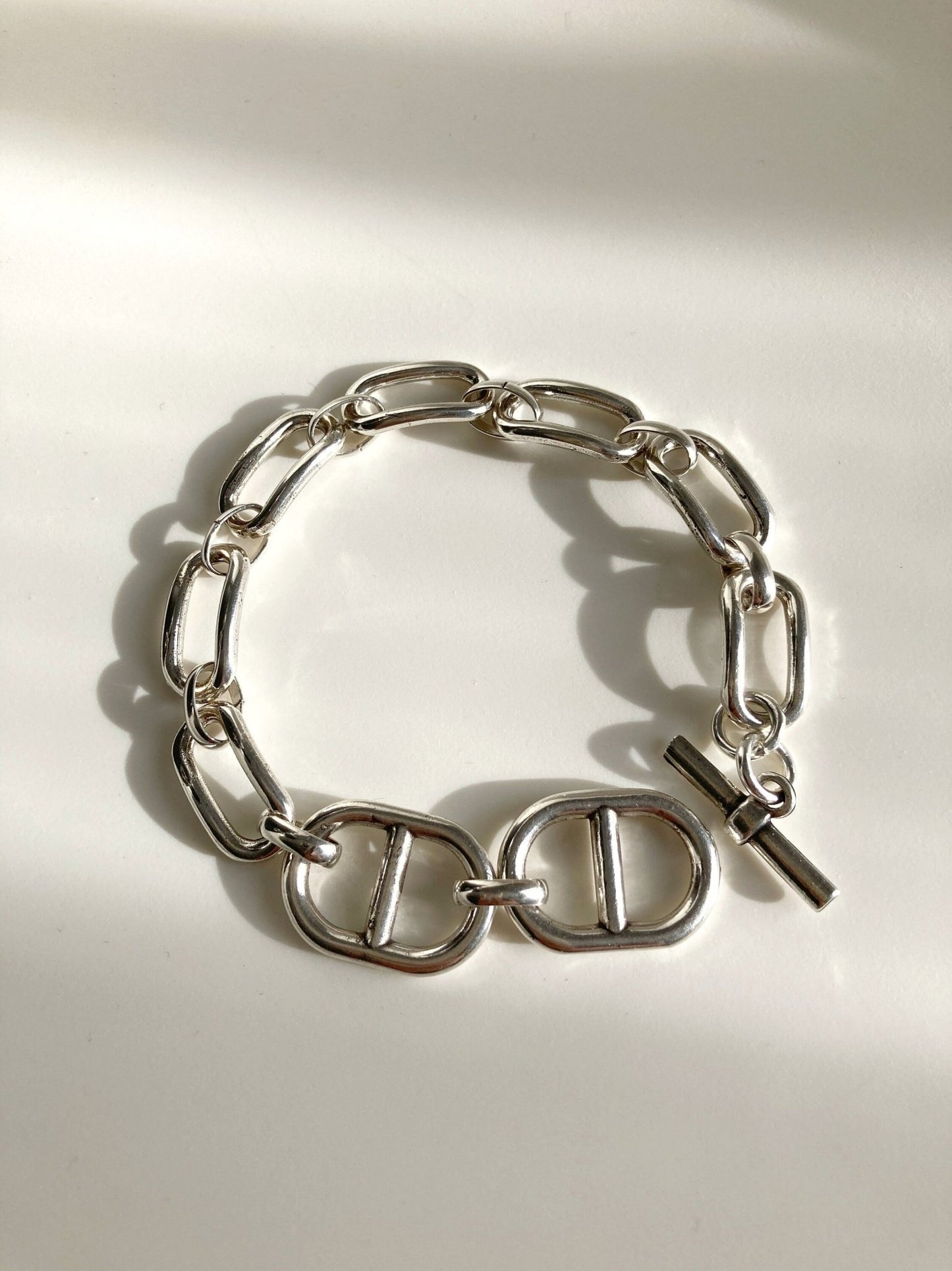 The Palermo Bracelet – Chunky Silver Wrap Bracelet | Elegant Link Statement Jewelry, Gift for Her - Karl & kate