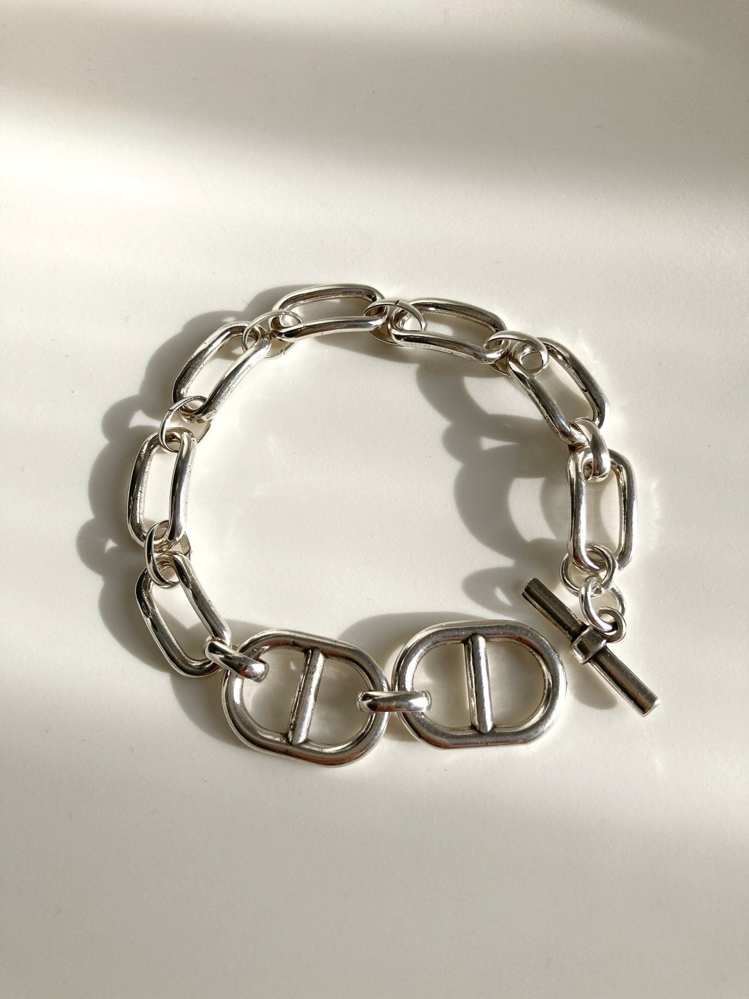 The Palermo Bracelet – Chunky Silver Wrap Bracelet | Elegant Link Statement Jewelry, Gift for Her - Karl & kate